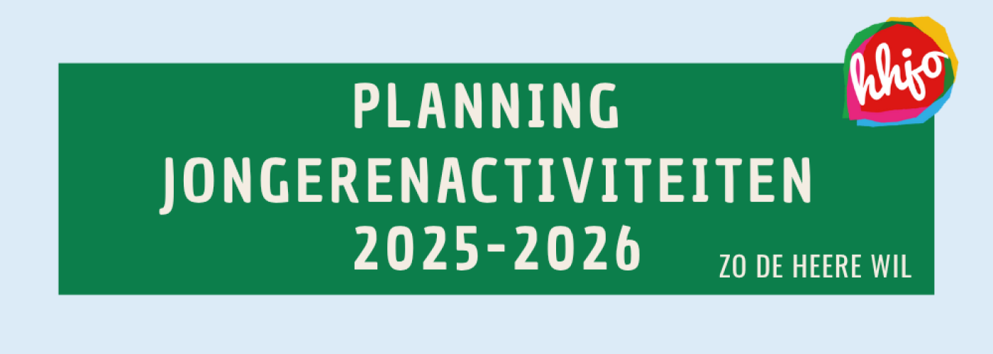 Planning jongerenactiviteiten 2025-2026
