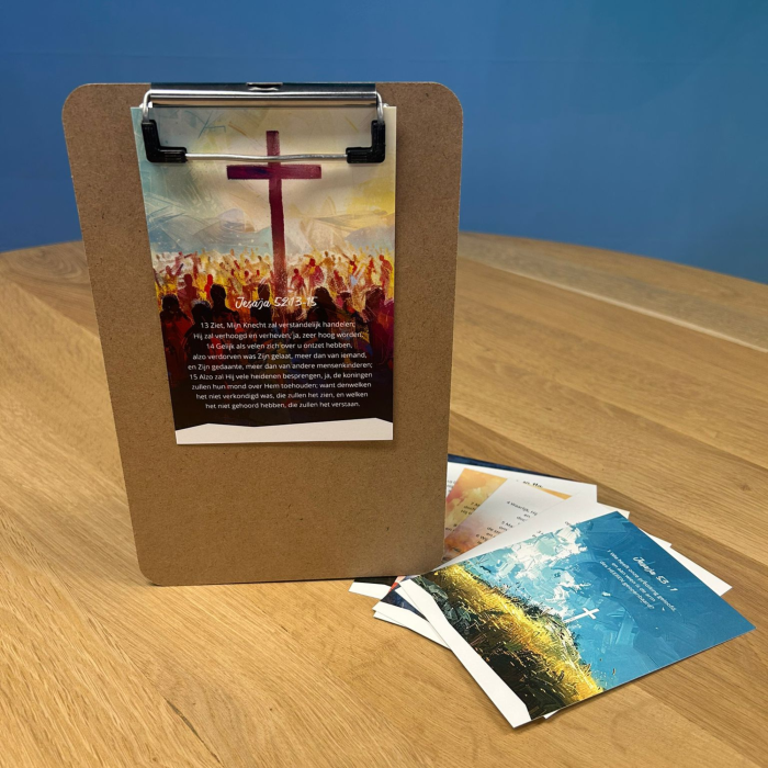 Lijdenstijd kaartenset met klembord